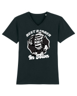 Best Barber In Town Tricou mânecă scurtă guler V Bărbat Presenter