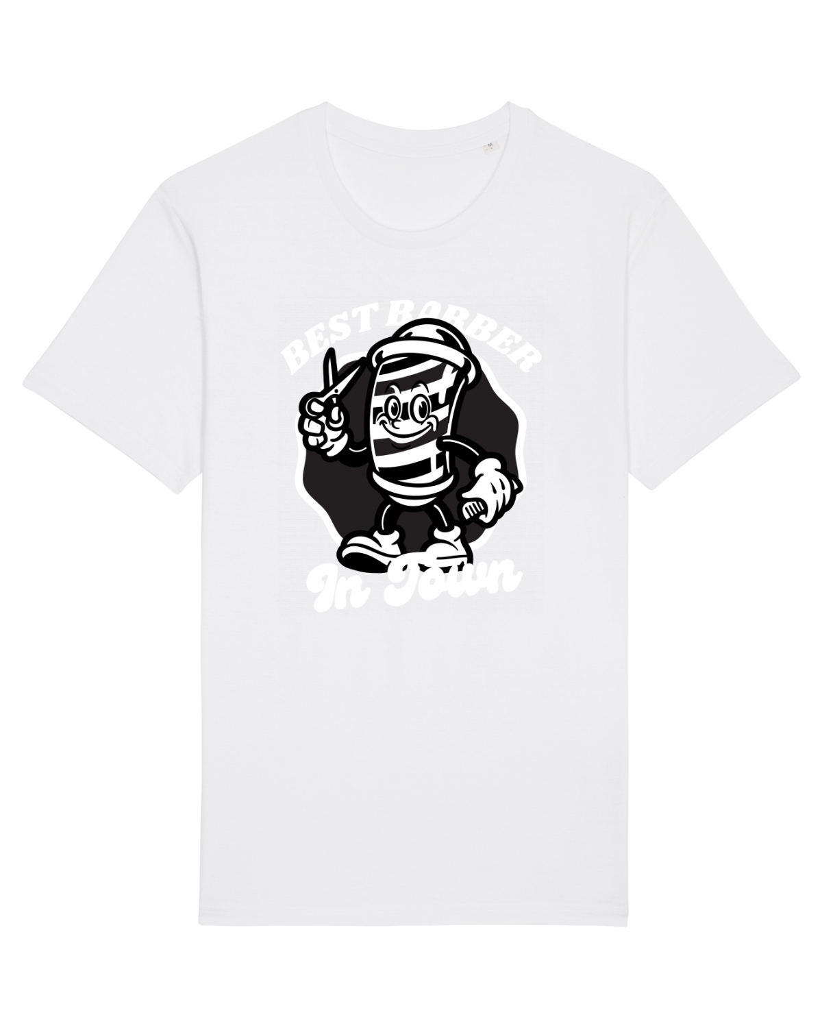 Tricou mânecă scurtă Unisex Rocker White