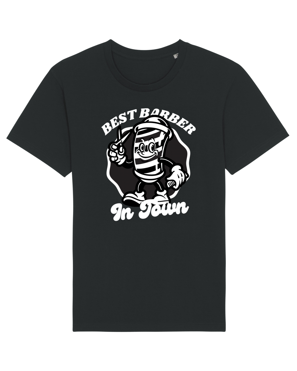 Tricou mânecă scurtă Unisex Rocker Black