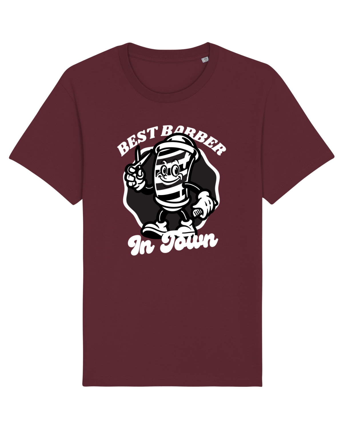 Tricou mânecă scurtă Unisex Rocker Burgundy