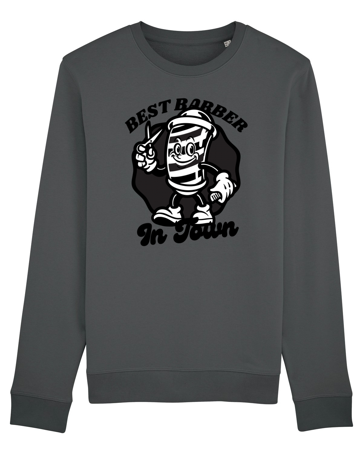 Bluză mânecă lungă Unisex Rise Anthracite