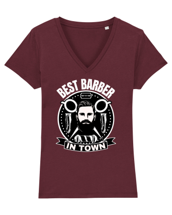 Best Barber In Town Burgundy