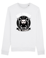 Best Barber In Town Bluză mânecă lungă Unisex Rise