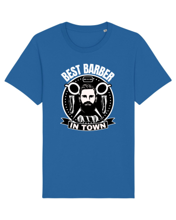 Best Barber In Town Royal Blue