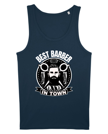 Best Barber In Town Navy