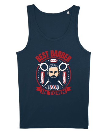 Best Barber In Town Navy