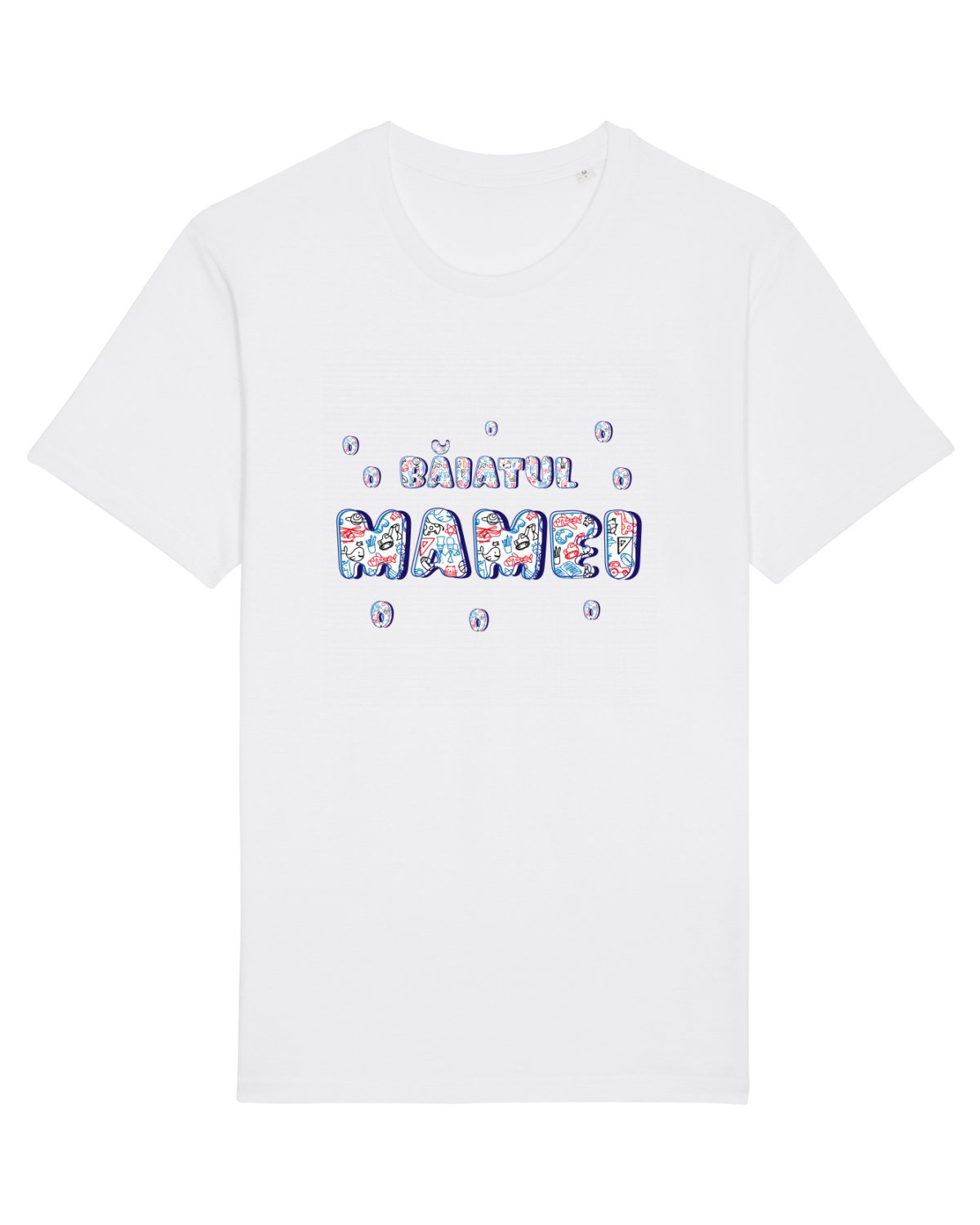 Tricou mânecă scurtă Unisex Rocker White