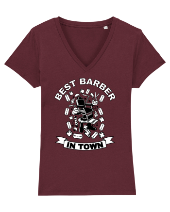 Best Barber In Town Burgundy