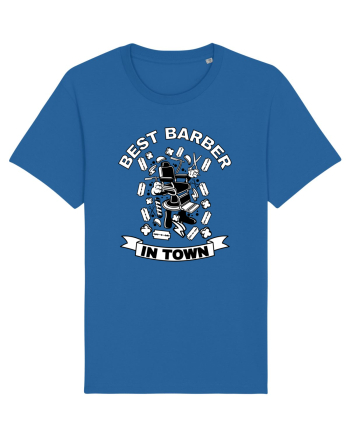 Best Barber In Town Royal Blue