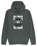Best Barber In Town Hanorac cu fermoar Unisex Connector