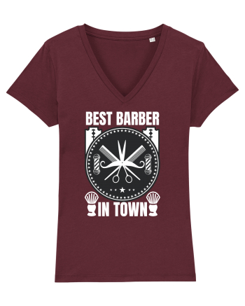 Best Barber In Town Burgundy