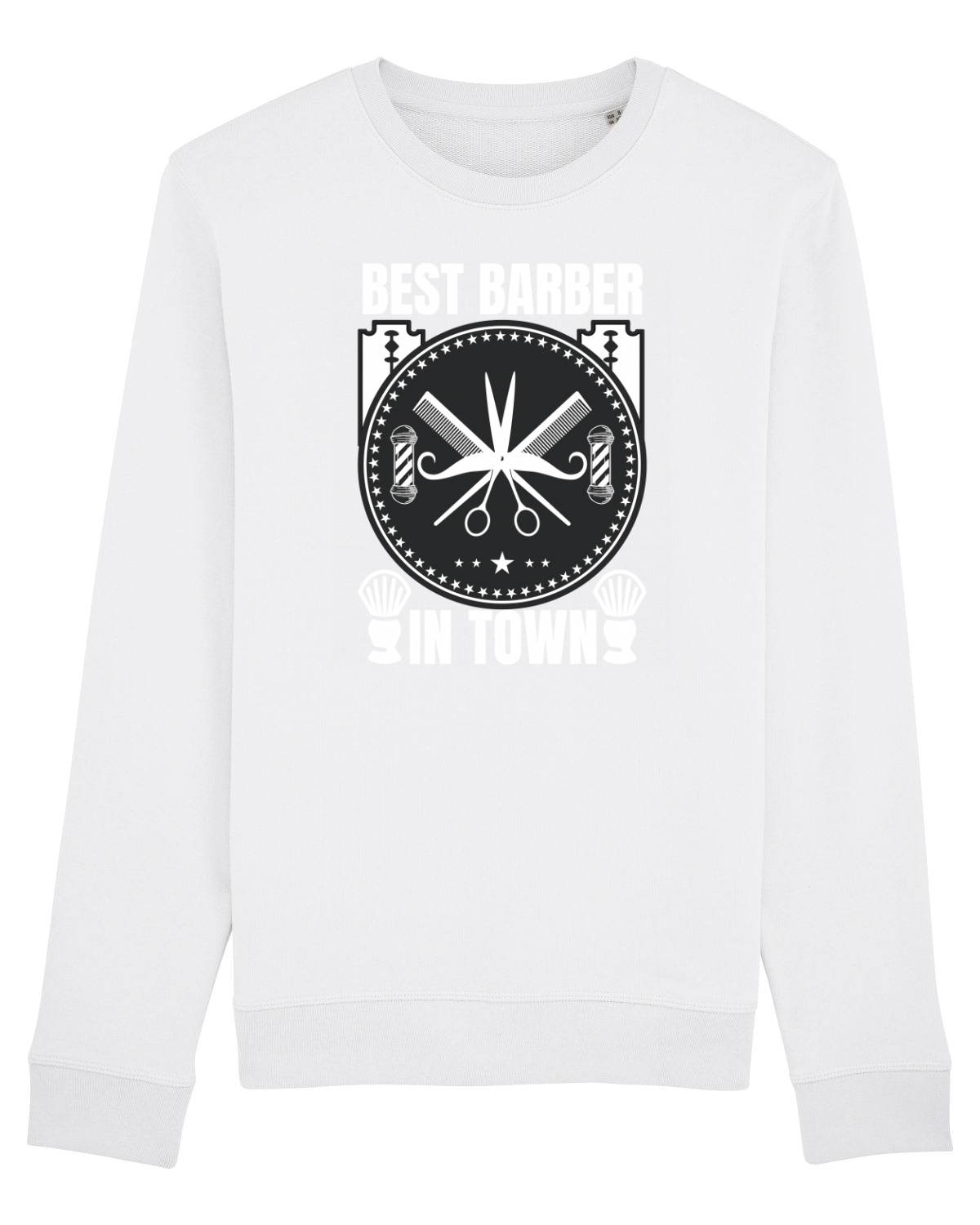 Bluză mânecă lungă Unisex Rise White