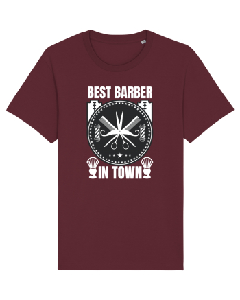 Best Barber In Town Burgundy