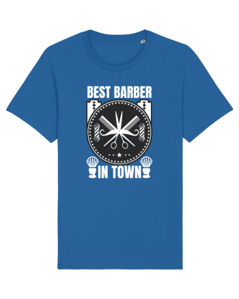 Best Barber In Town Royal Blue