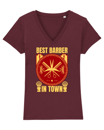 Best Barber In Town Burgundy