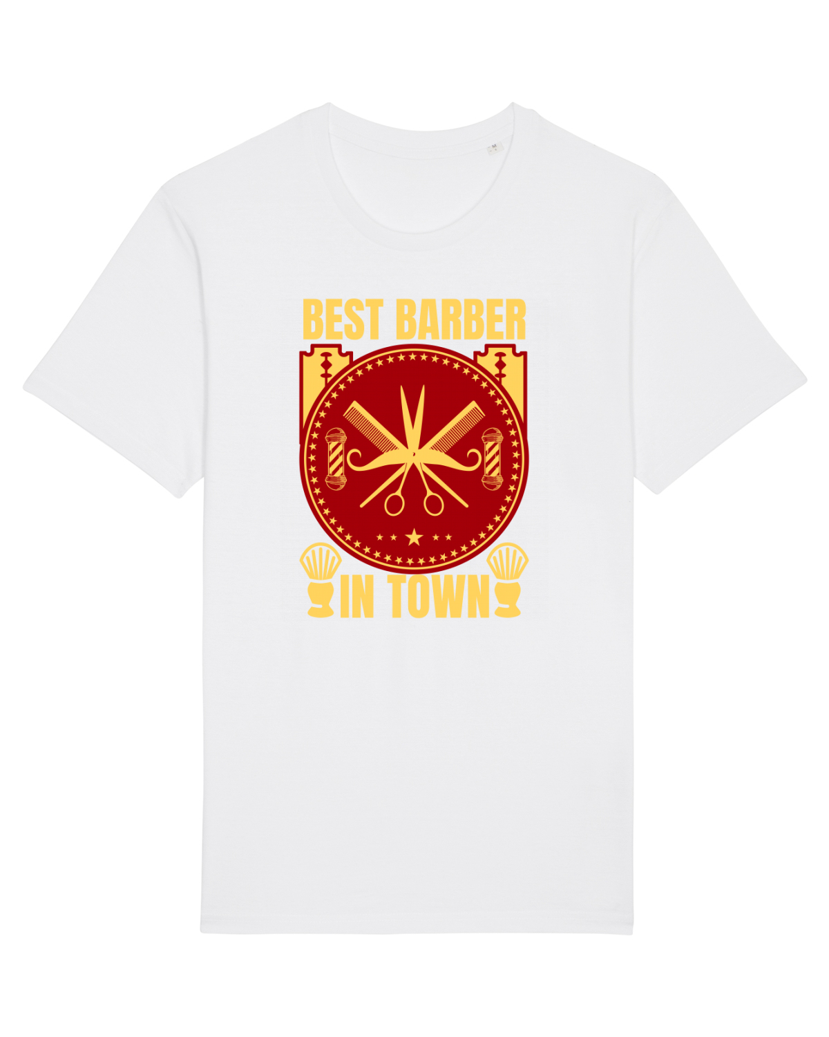 Tricou mânecă scurtă Unisex Rocker White
