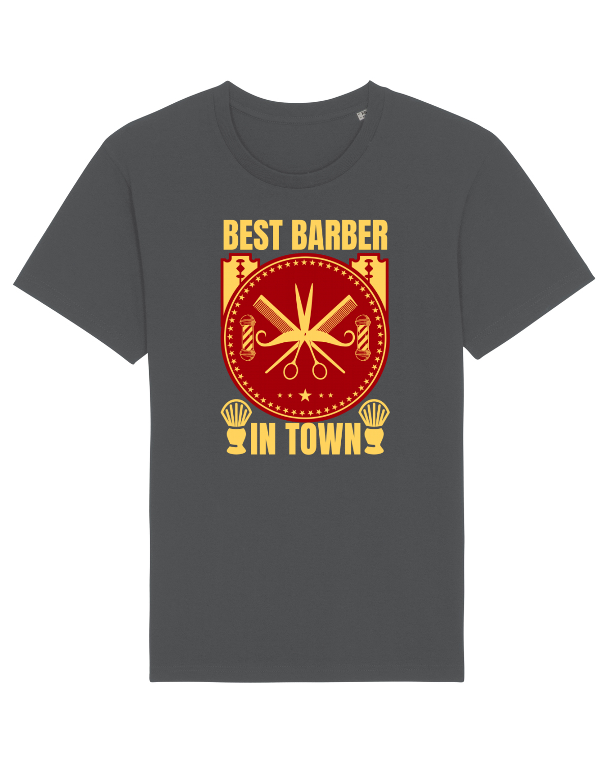 Tricou mânecă scurtă Unisex Rocker Anthracite