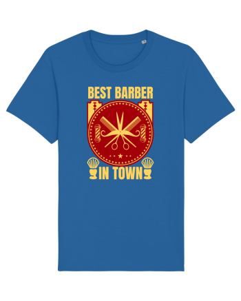 Best Barber In Town Royal Blue