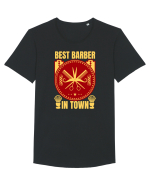 Best Barber In Town Tricou mânecă scurtă guler larg Bărbat Skater