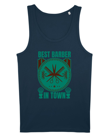 Best Barber In Town Navy