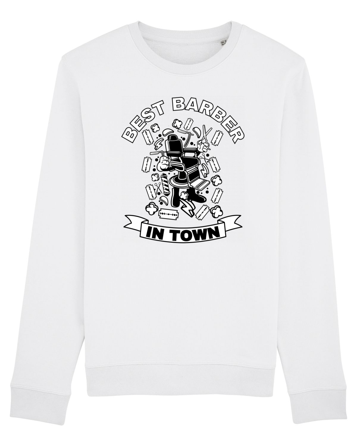 Bluză mânecă lungă Unisex Rise White