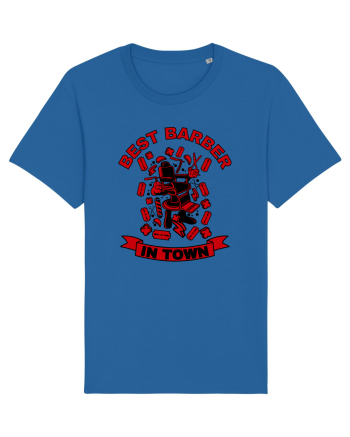 Best Barber In Town Royal Blue