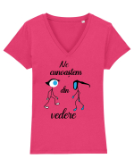 Ne cunoaștem din vedere Tricou mânecă scurtă guler V Damă Evoker
