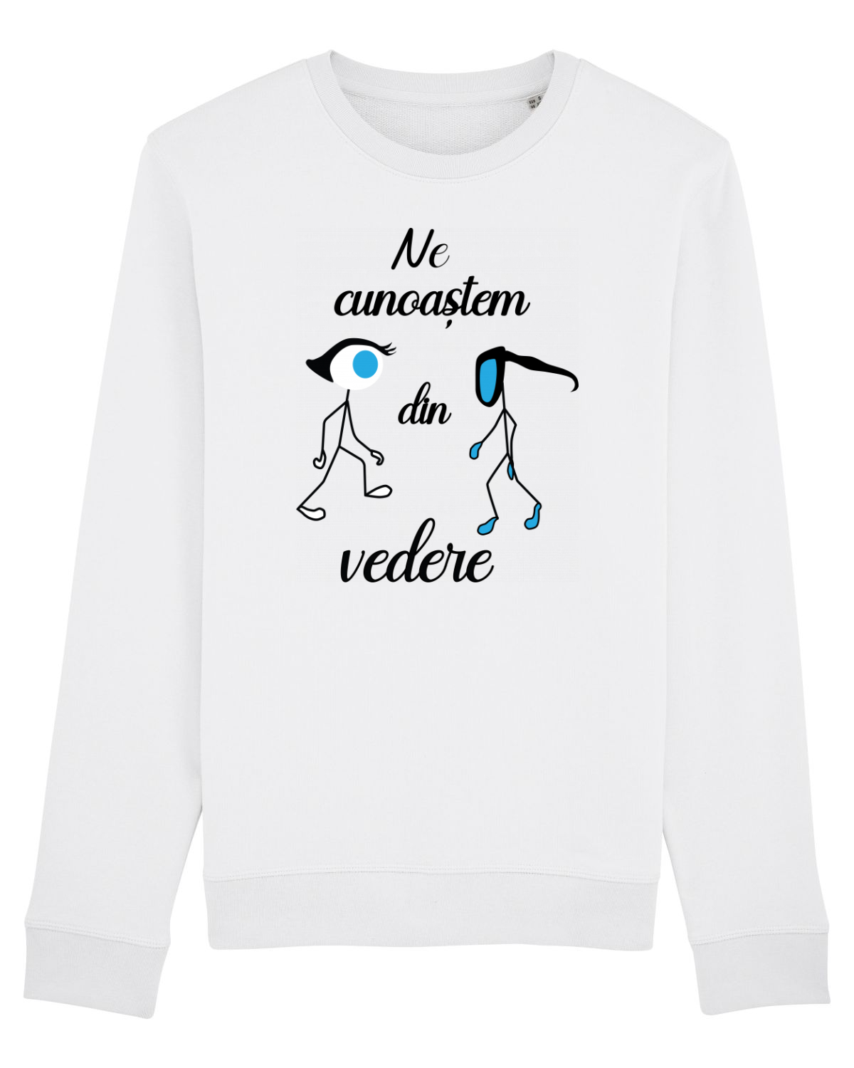 Bluză mânecă lungă Unisex Rise White