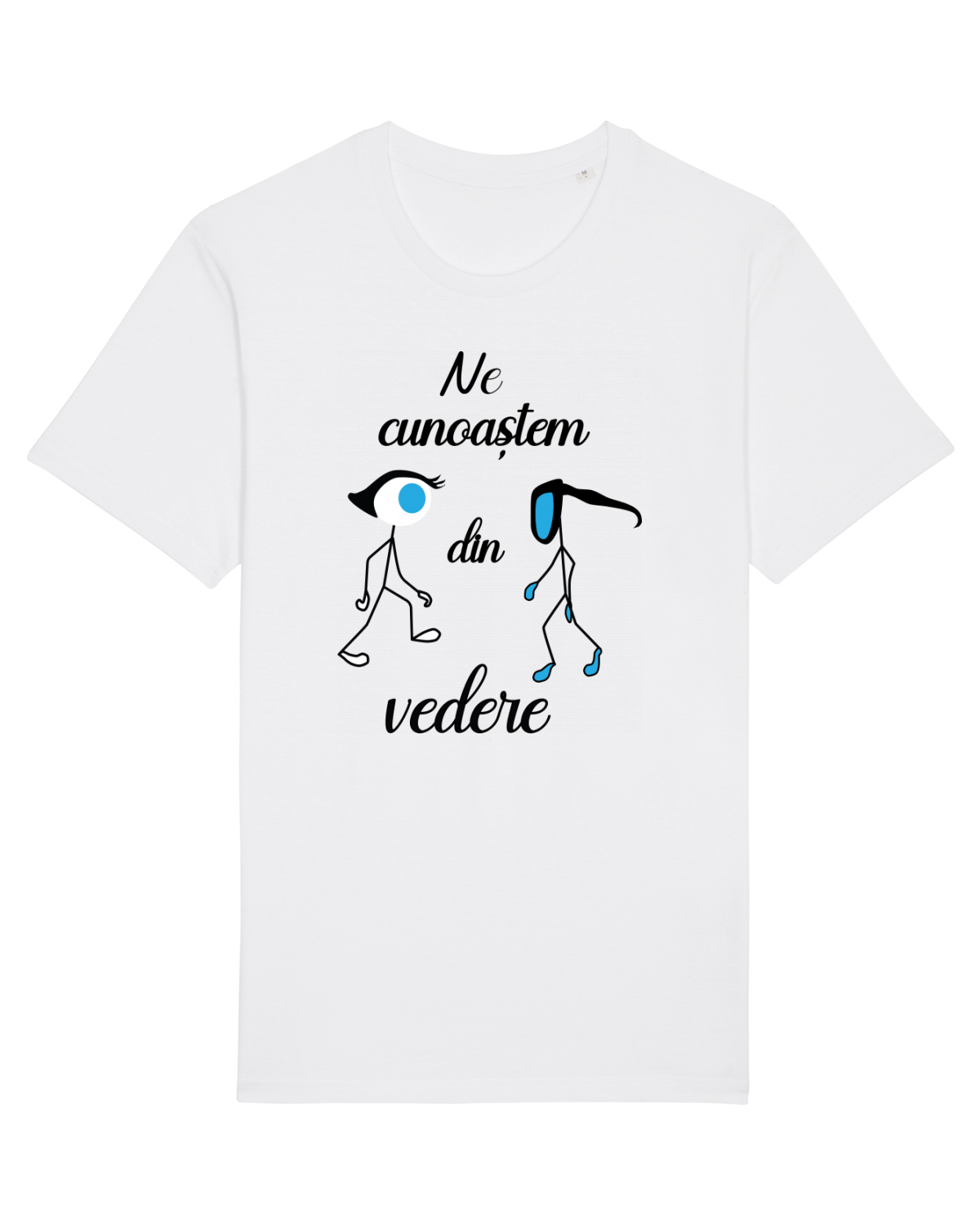 Tricou mânecă scurtă Unisex Rocker White