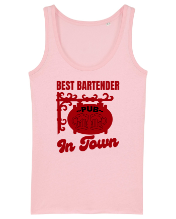Best Bartender In Town  Cotton Pink