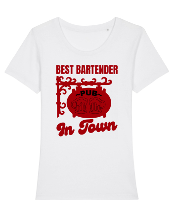 Best Bartender In Town  White