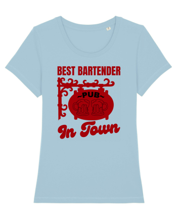 Best Bartender In Town  Sky Blue