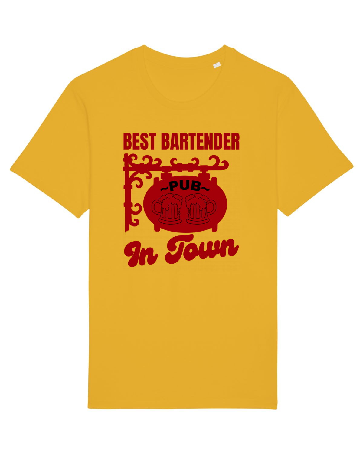 Tricou mânecă scurtă Unisex Rocker Spectra Yellow