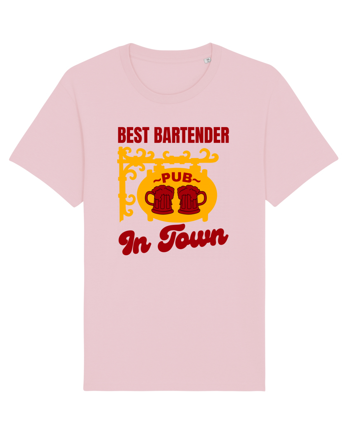 Tricou mânecă scurtă Unisex Rocker Cotton Pink