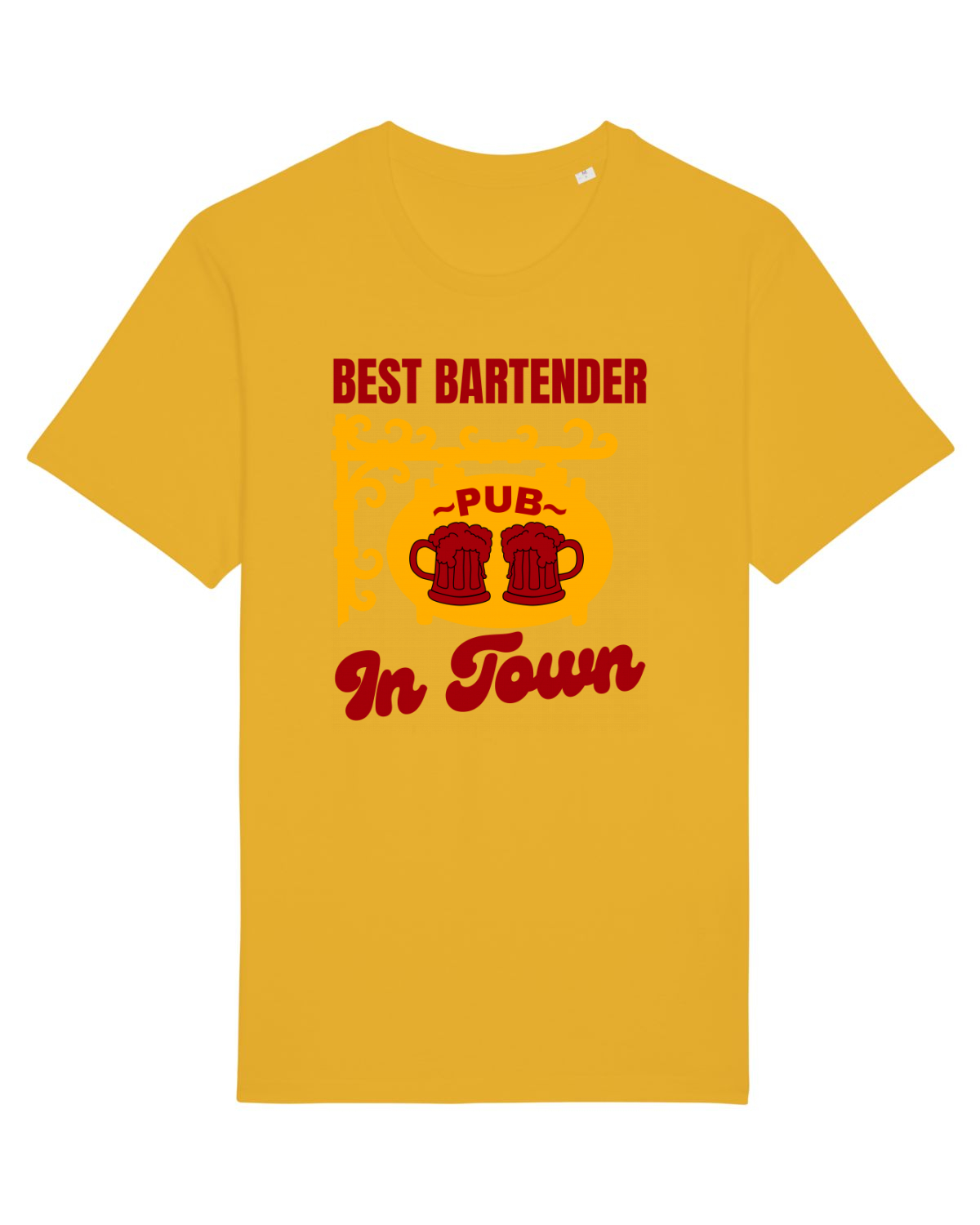 Tricou mânecă scurtă Unisex Rocker Spectra Yellow