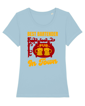 Best Bartender In Town  Sky Blue