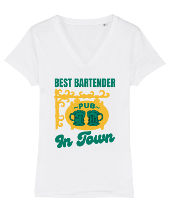 Best Bartender In Town  White