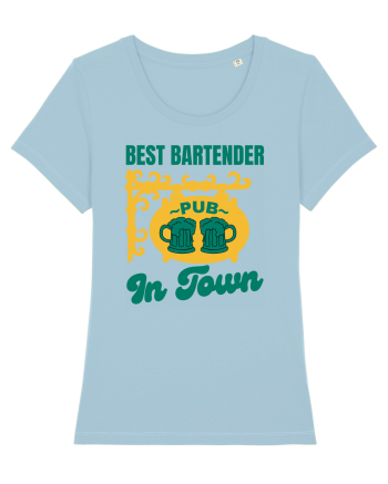 Best Bartender In Town  Sky Blue