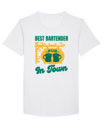 Best Bartender In Town  Tricou mânecă scurtă guler larg Bărbat Skater