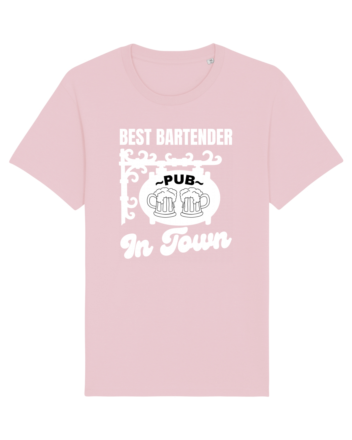 Tricou mânecă scurtă Unisex Rocker Cotton Pink