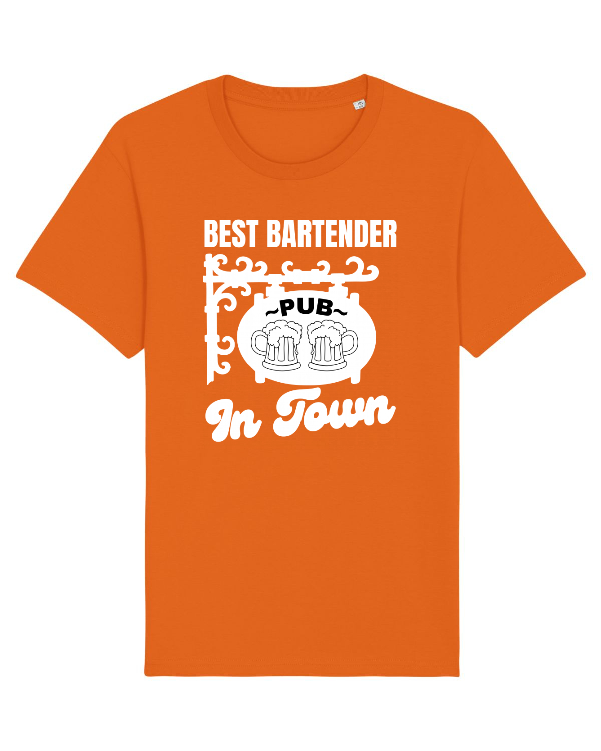 Tricou mânecă scurtă Unisex Rocker Bright Orange