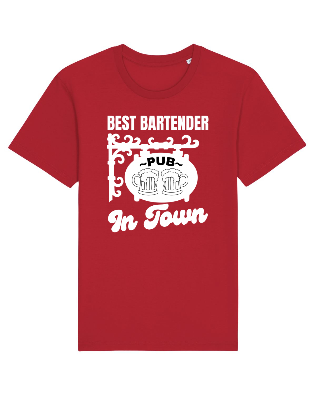 Tricou mânecă scurtă Unisex Rocker Red