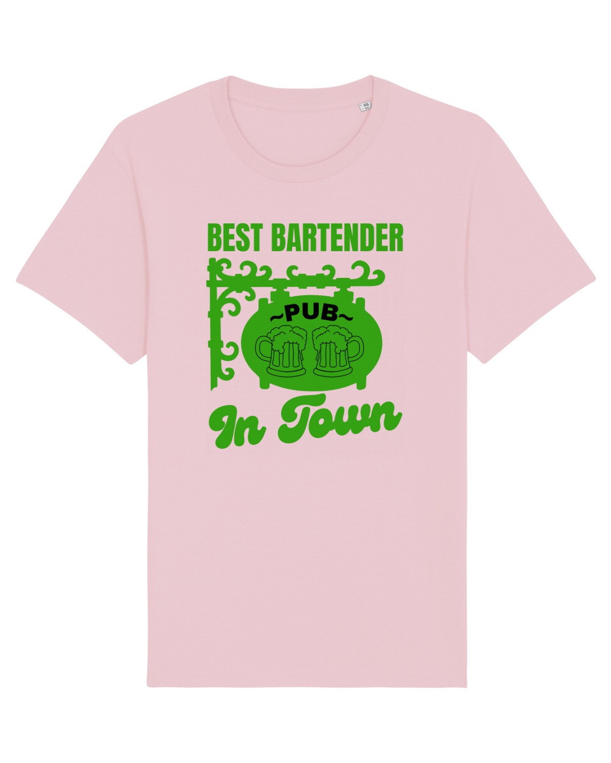 Tricou mânecă scurtă Unisex Rocker Cotton Pink