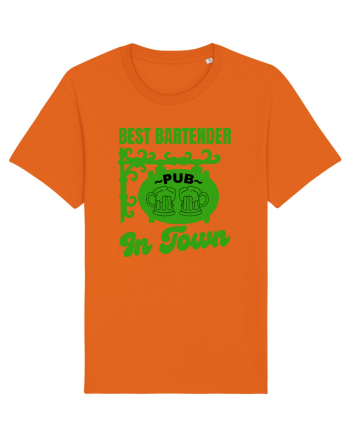 Best Bartender In Town  Bright Orange