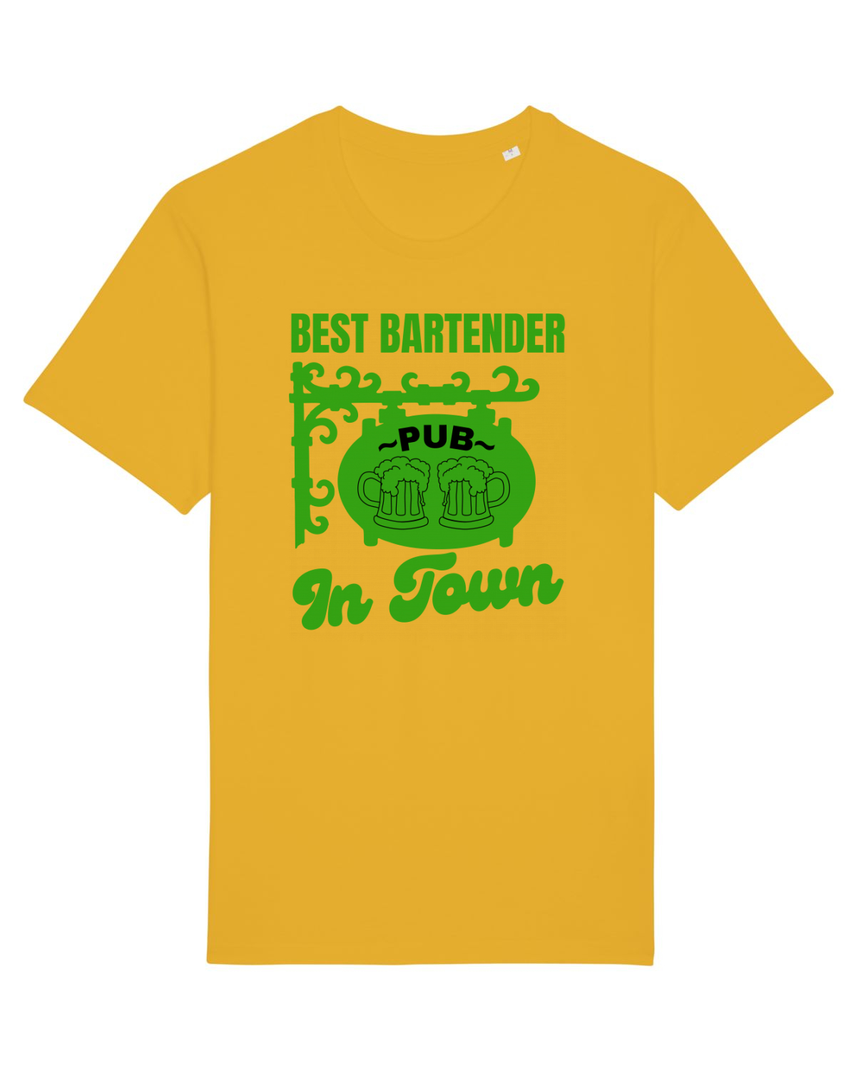 Tricou mânecă scurtă Unisex Rocker Spectra Yellow