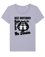 Best Bartender In Town  Tricou mânecă scurtă guler larg fitted Damă Expresser