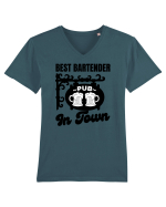 Best Bartender In Town  Tricou mânecă scurtă guler V Bărbat Presenter