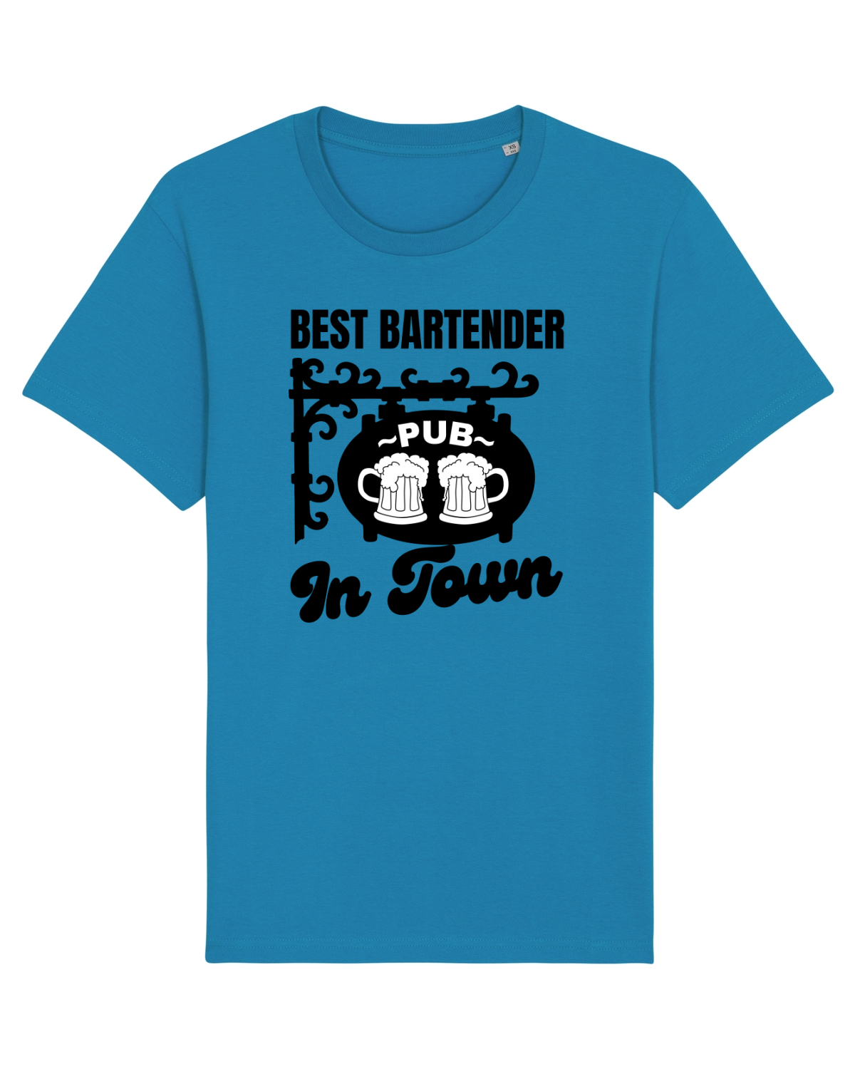 Tricou mânecă scurtă Unisex Rocker Azur