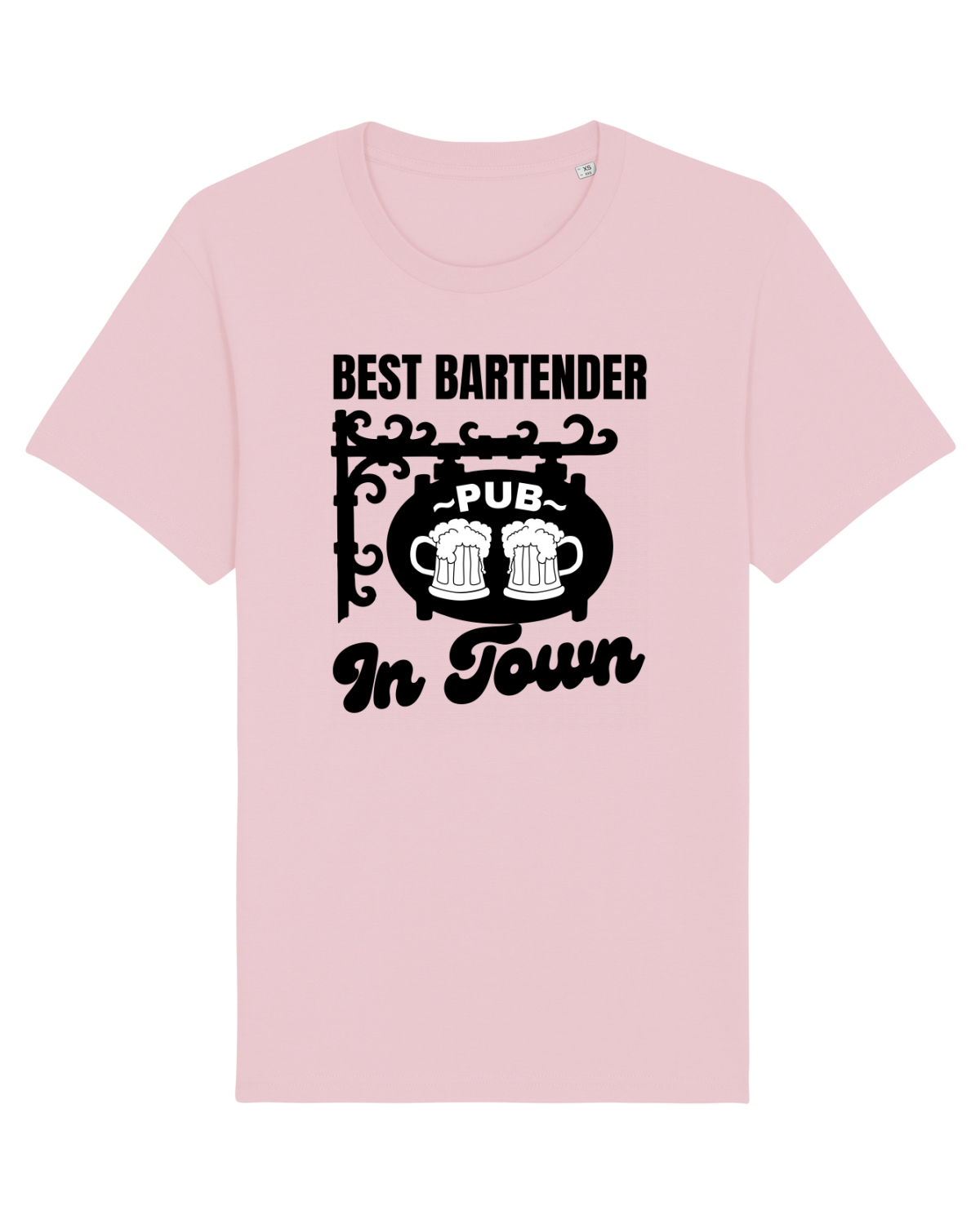 Tricou mânecă scurtă Unisex Rocker Cotton Pink