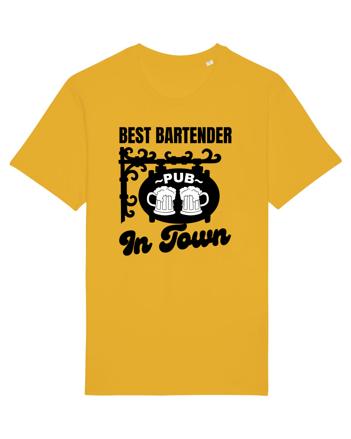 Tricou mânecă scurtă Unisex Rocker Spectra Yellow